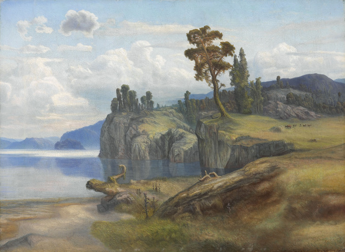 Lars Hertervig, Landskap, 1867. Foto: Dag Myrestrand/Stavanger kunstmuseum/MUST